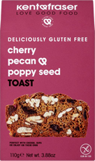 Cherry, pecan and poppy seed toast